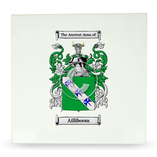 Ailliboom Large Ceramic Tile with Coat of Arms