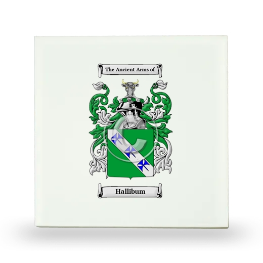 Hallibum Small Ceramic Tile with Coat of Arms