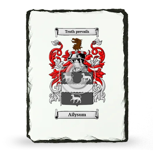 Ailysum Coat of Arms Slate