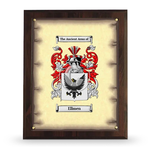 Ellmen Coat of Arms Plaque