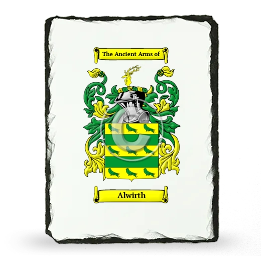 Alwirth Coat of Arms Slate