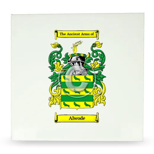 Alwode Large Ceramic Tile with Coat of Arms