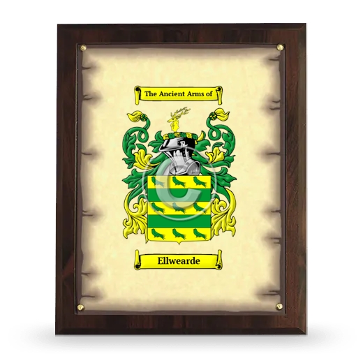 Ellwearde Coat of Arms Plaque