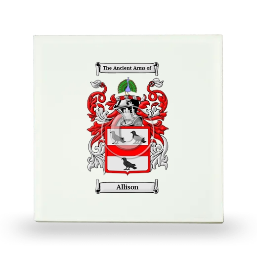 Allison Small Ceramic Tile with Coat of Arms