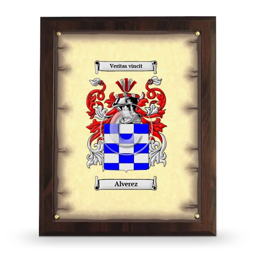 Alverez Coat of Arms Plaque