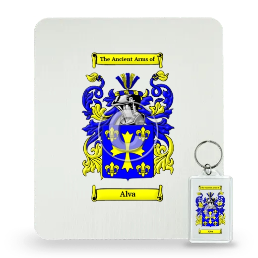 Alva Mouse Pad and Keychain Combo Package