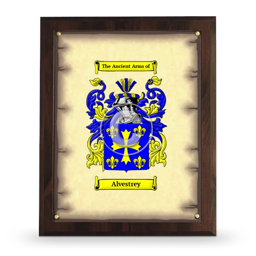 Alvestrey Coat of Arms Plaque