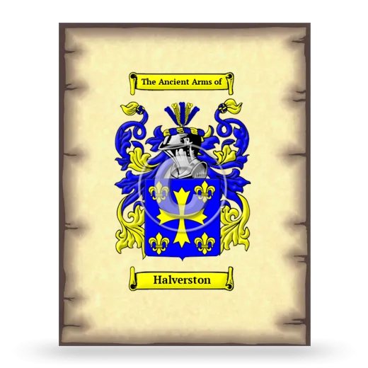 Halverston Coat of Arms Print