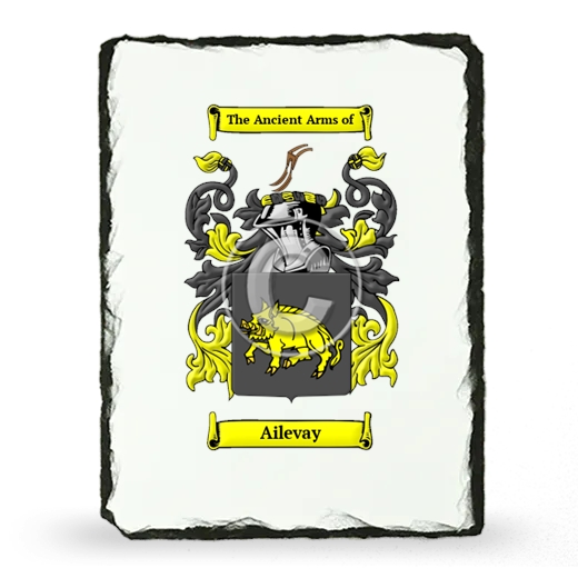 Ailevay Coat of Arms Slate