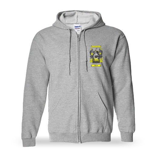 Ailevay Unisex Coat of Arms Zip Sweatshirt