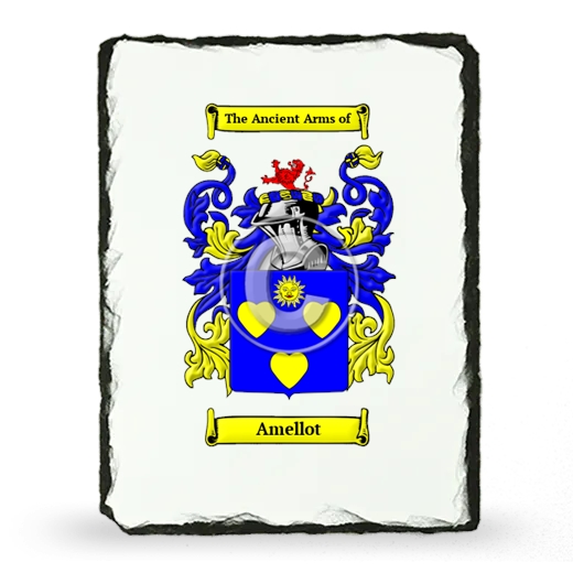 Amellot Coat of Arms Slate