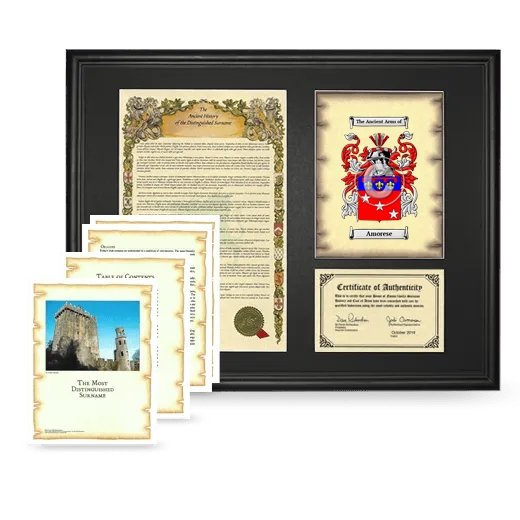 Amorese Framed History And Complete History- Black