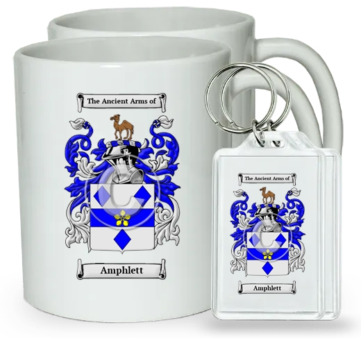 Amphlett Pair of Coffee Mugs and Pair of Keychains