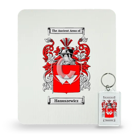 Hanuszewicz Mouse Pad and Keychain Combo Package