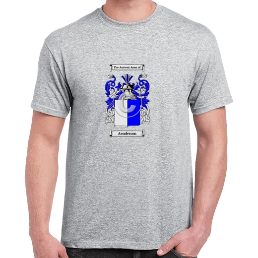 Aenderson Grey Coat of Arms T-Shirt