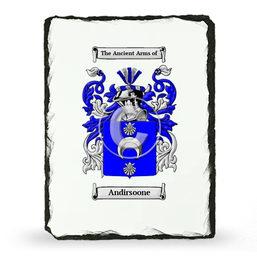 Andirsoone Coat of Arms Slate