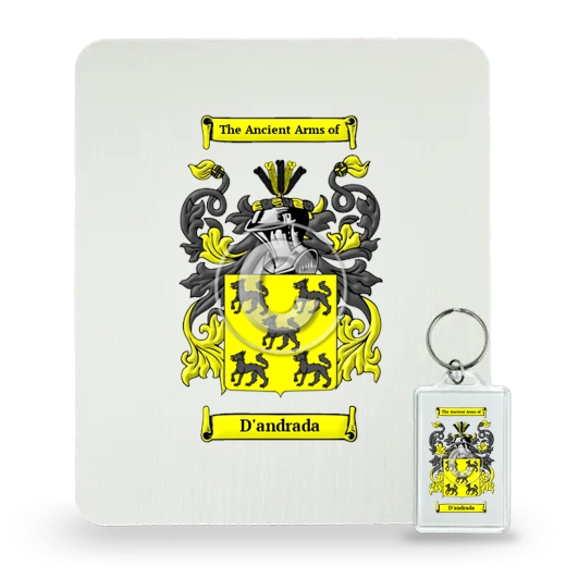 D'andrada Mouse Pad and Keychain Combo Package