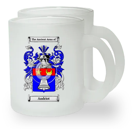 Andriot Pair of Frosted Glass Mugs