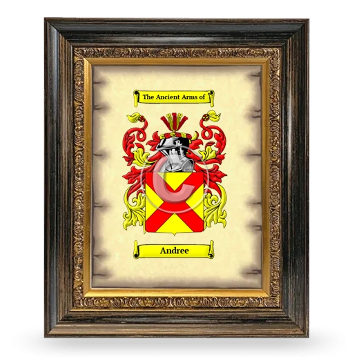 Andree Coat of Arms Framed - Heirloom