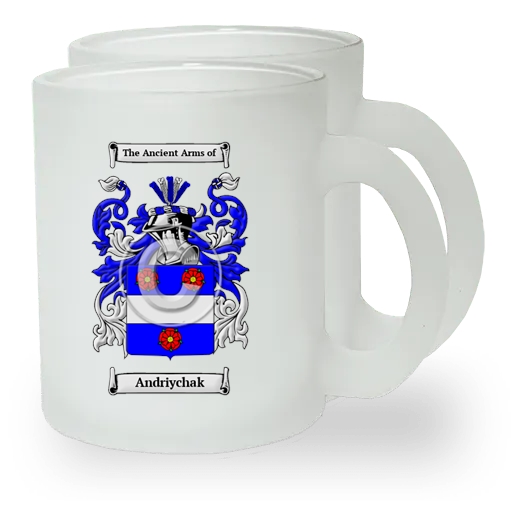 Andriychak Pair of Frosted Glass Mugs