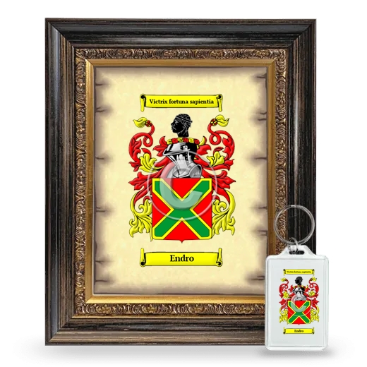 Endro Framed Coat of Arms and Keychain - Heirloom