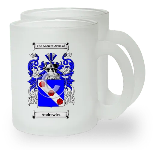 Andrewicz Pair of Frosted Glass Mugs