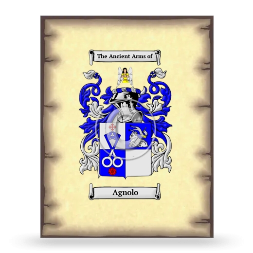 Agnolo Coat of Arms Print