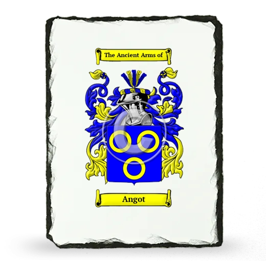 Angot Coat of Arms Slate