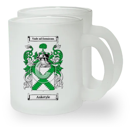 Anketyle Pair of Frosted Glass Mugs