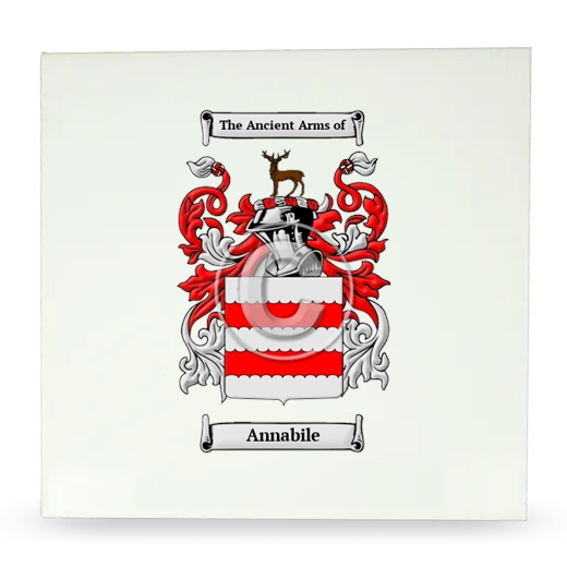 Annabile Large Ceramic Tile with Coat of Arms