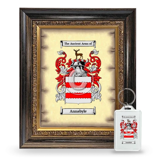 Annabyle Framed Coat of Arms and Keychain - Heirloom