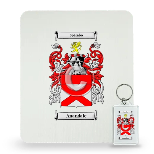 Anandale Mouse Pad and Keychain Combo Package