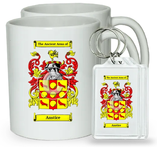 Anstice Pair of Coffee Mugs and Pair of Keychains