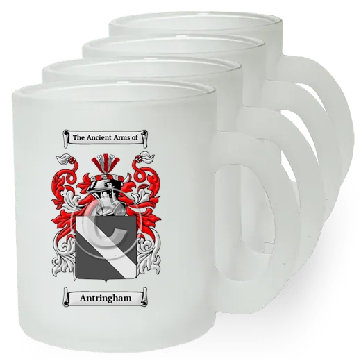 Antringham Set of 4 Frosted Glass Mugs