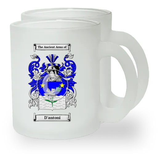 D'antoni Pair of Frosted Glass Mugs