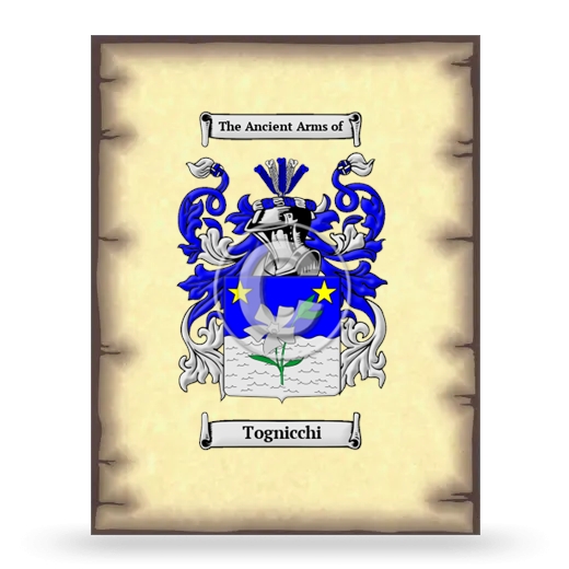 Tognicchi Coat of Arms Print