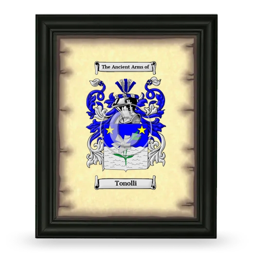 Tonolli Coat of Arms Framed - Black