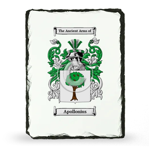 Apollonius Coat of Arms Slate