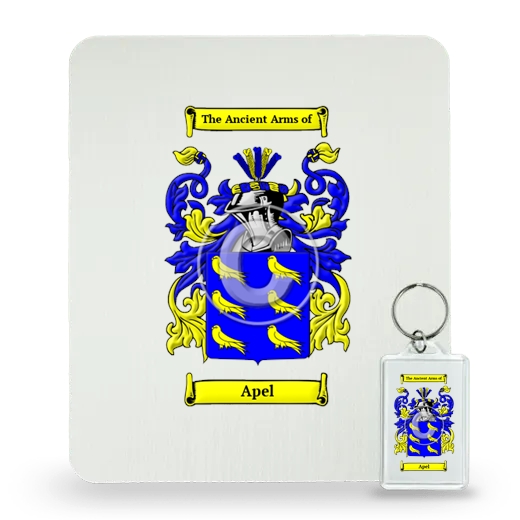 Apel Mouse Pad and Keychain Combo Package