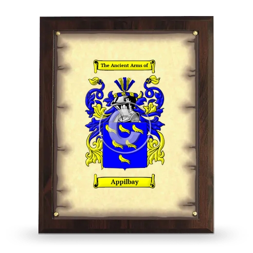 Appilbay Coat of Arms Plaque
