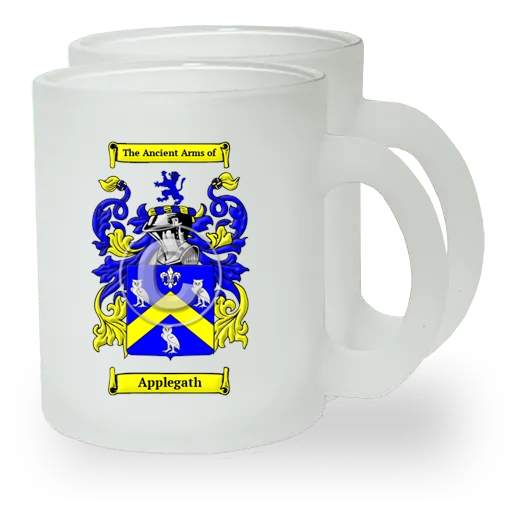 Applegath Pair of Frosted Glass Mugs