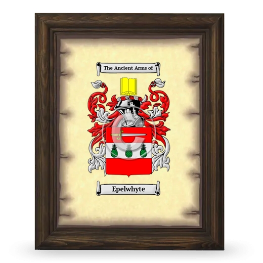 Epelwhyte Coat of Arms Framed - Brown