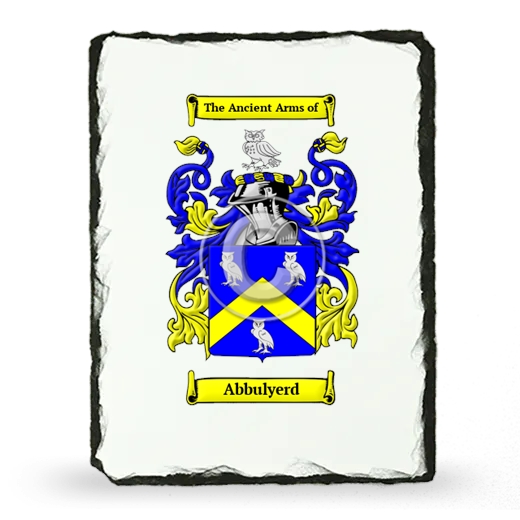 Abbulyerd Coat of Arms Slate