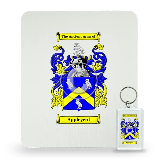 Appleyerd Mouse Pad and Keychain Combo Package
