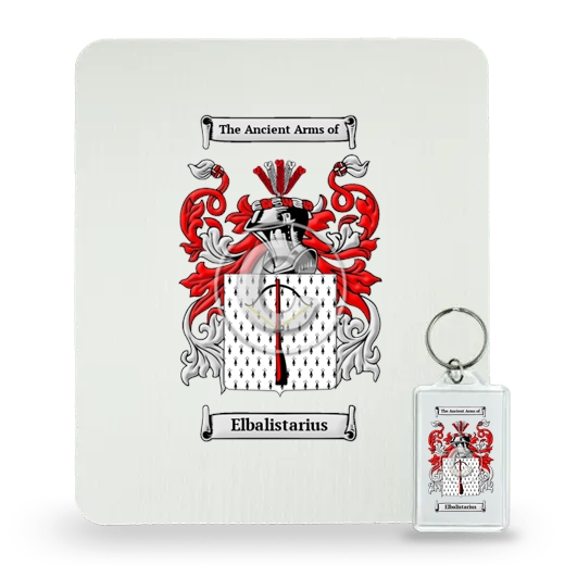 Elbalistarius Mouse Pad and Keychain Combo Package