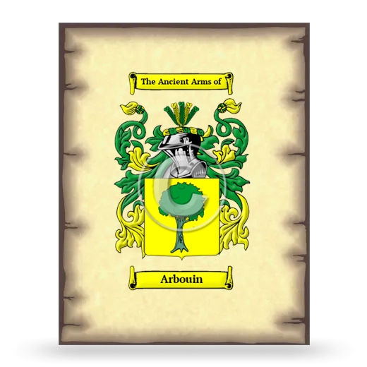 Arbouin Coat of Arms Print