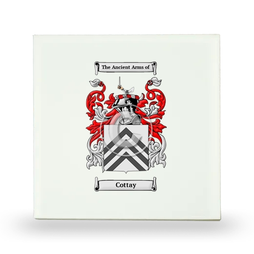 Cottay Small Ceramic Tile with Coat of Arms