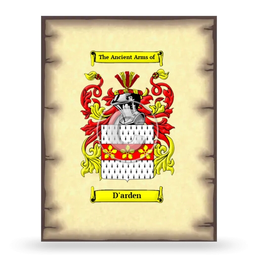 D'arden Coat of Arms Print