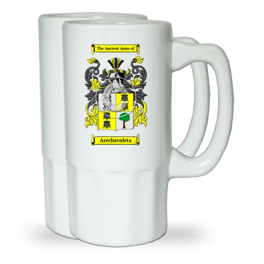 Arechavaleta Pair of Beer Steins