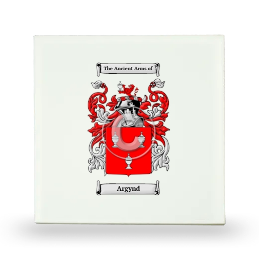 Argynd Small Ceramic Tile with Coat of Arms